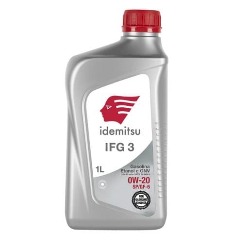 Óleo de Motor Idemitsu IFG 3 0W20 Sintético Novo API SP / ILSAC GF- 6 1 Lt - Aplicação Honda Gasolina Etanol e GNV