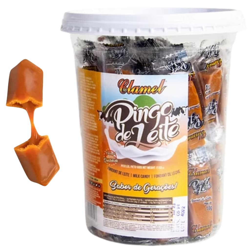 Pingo Sabor Leite 50 Unid Tradicional Pte 500g Doce Clamel