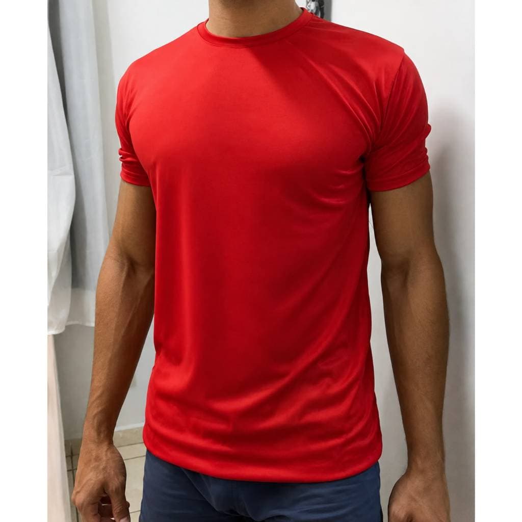 Camiseta Masculina para Treino Academia Corrida Caminhada Poliéster com Elastano