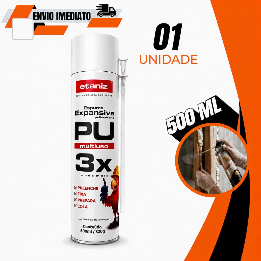 Espuma Expansiva Profissional 500ml/310gr