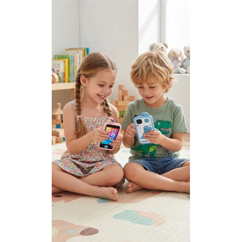 Telefone Celular Infantil Brinquedo Educativo Touch Screen Criança Música Luz Sons Didático