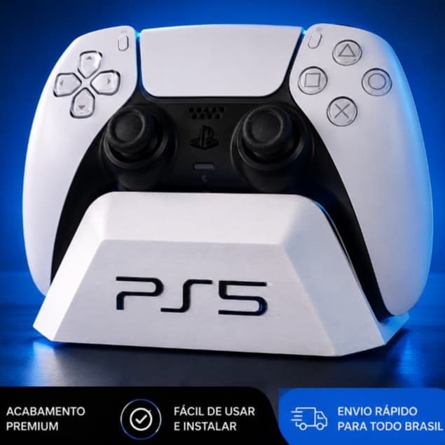 Suporte Controle PS5 DualSense | Base Suporte – Organizador de Controle