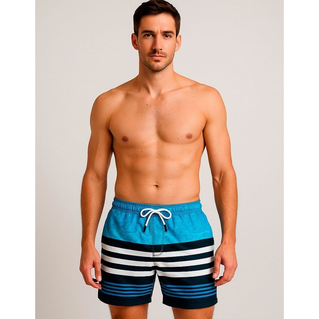 Short Masculino Treino Praia Piscina Casual Com Bolsos Laterais Leve Estiloso Verão