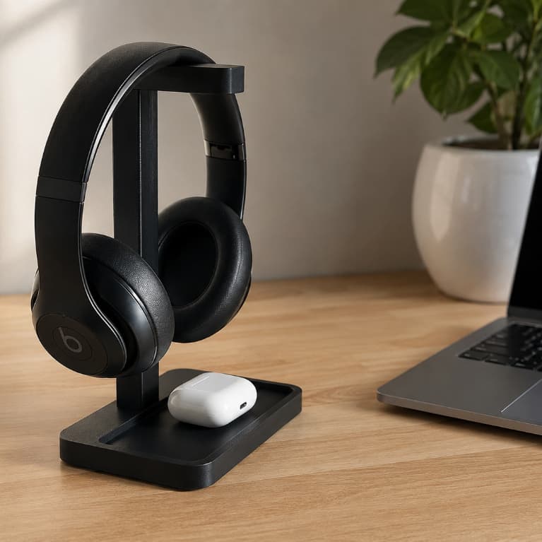 Organize Seu Setup: Suporte para Headset com Bandeja 2 em 1
