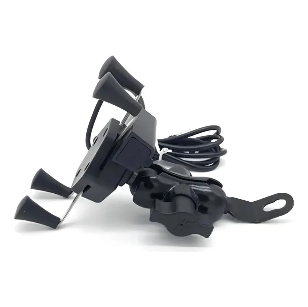 Suporte Garra X para Guidão Moto com Carregador USB Celular Universal