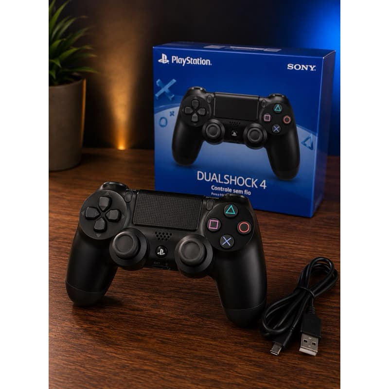 Controle PS4 DualShock 4 Sem Fio Bluetooth Joystick Compatível com PC Celular Televisão e PS4