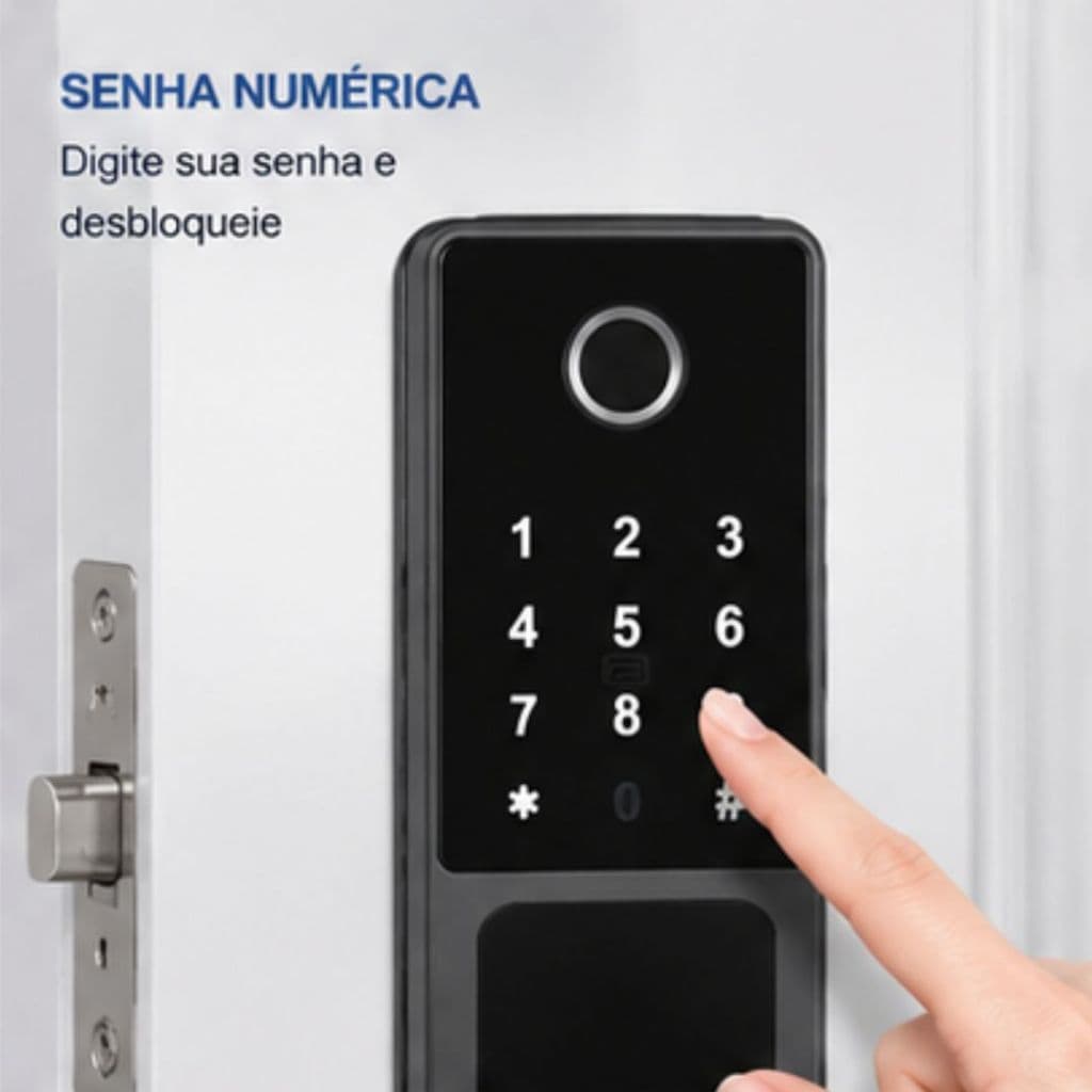 Fechadura Eletrônica Inteligente Digital 5 em 1