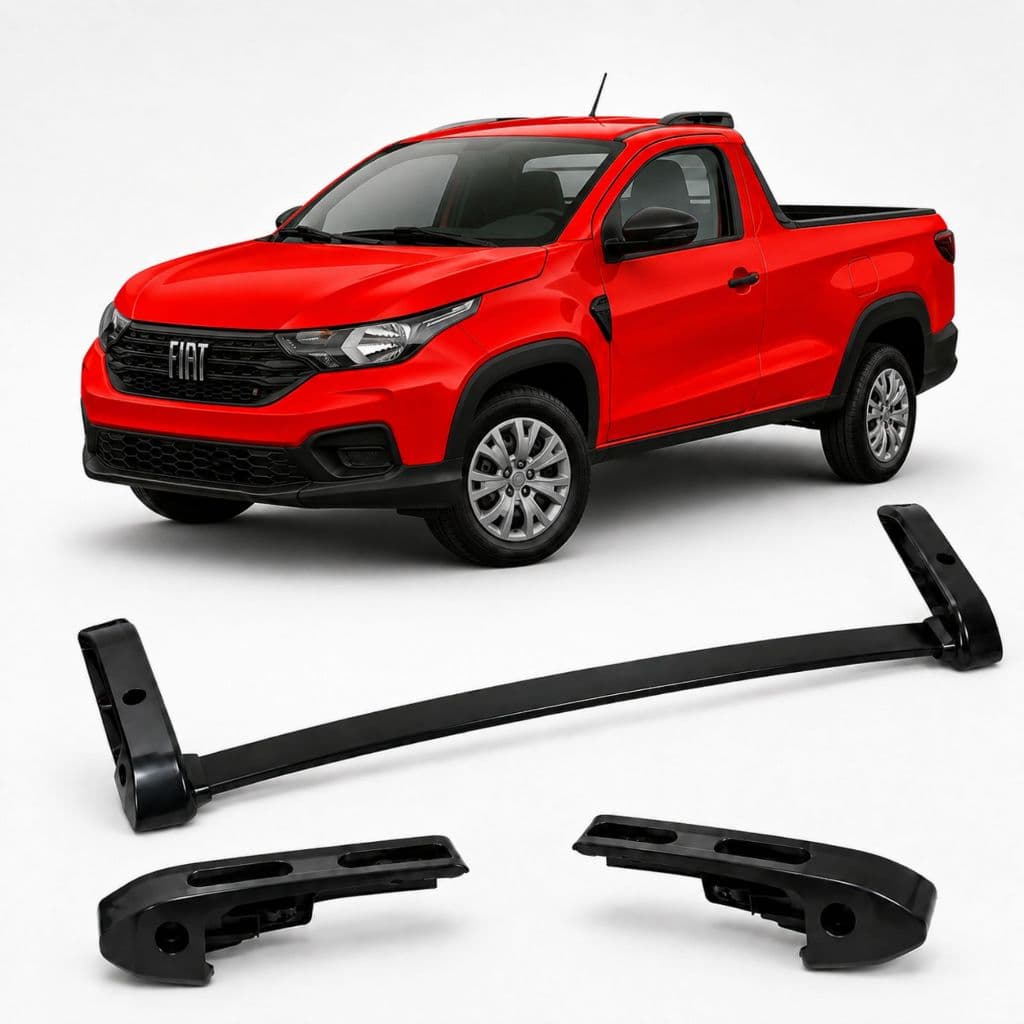 Rack De Teto Traseiro Barra Original Mopar Para Nova Strada Cabine Simples Anos 2020 A 2025 Versões Endurance E Freedom