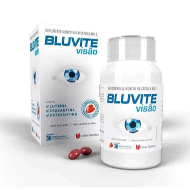 Suplemento Alimentar Bluvite Visão 30 Cápsulas Mole - Luteína, Zeaxantina e Astaxantina