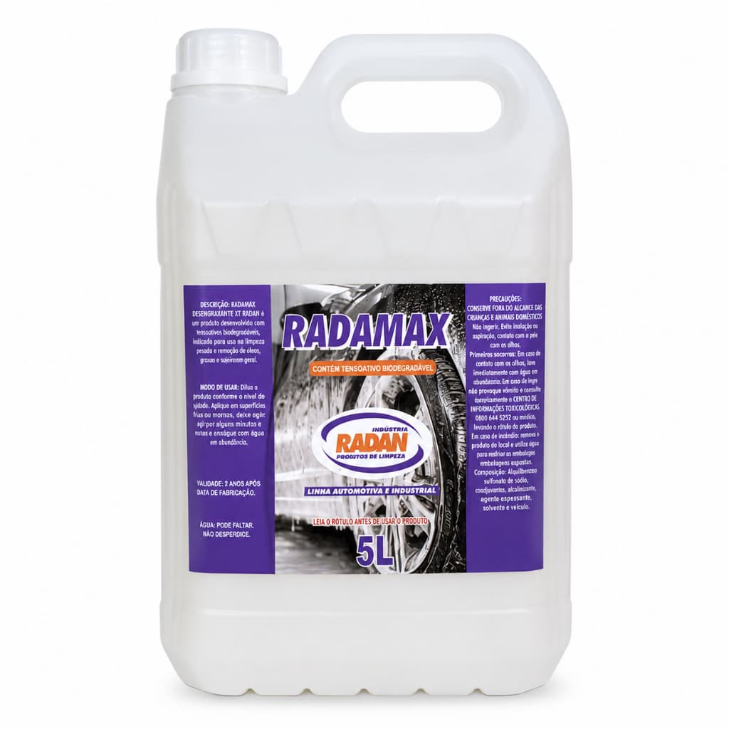 Desengraxante Radamax Biodegradável Neutro Concentrado 5L