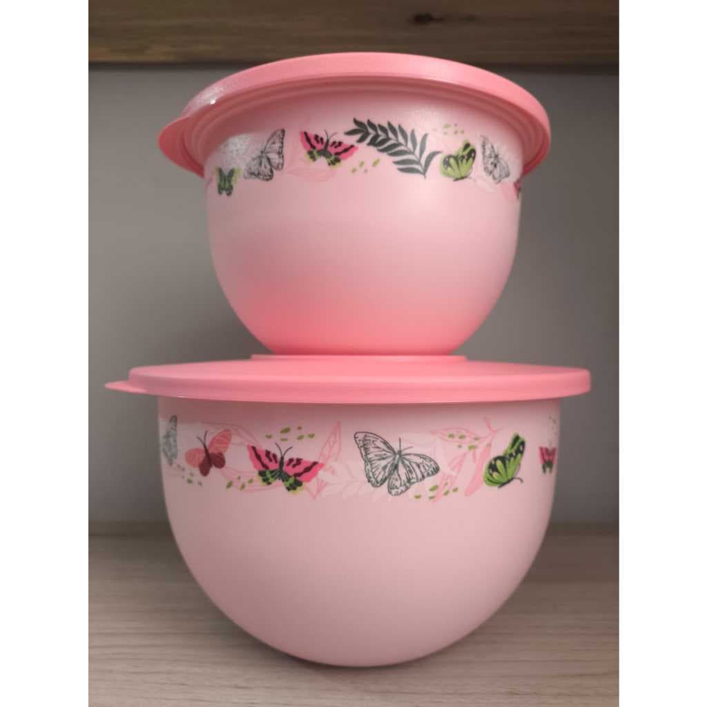Kit Tupperware Tigela Murano Borboletas 2 Peças