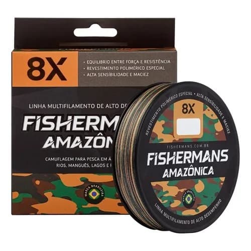Linha De Pesca Fishermans Multifilamento 8x 150m Cor Amazônica -  Mais vendido 1º em Linhas Fishermans 4