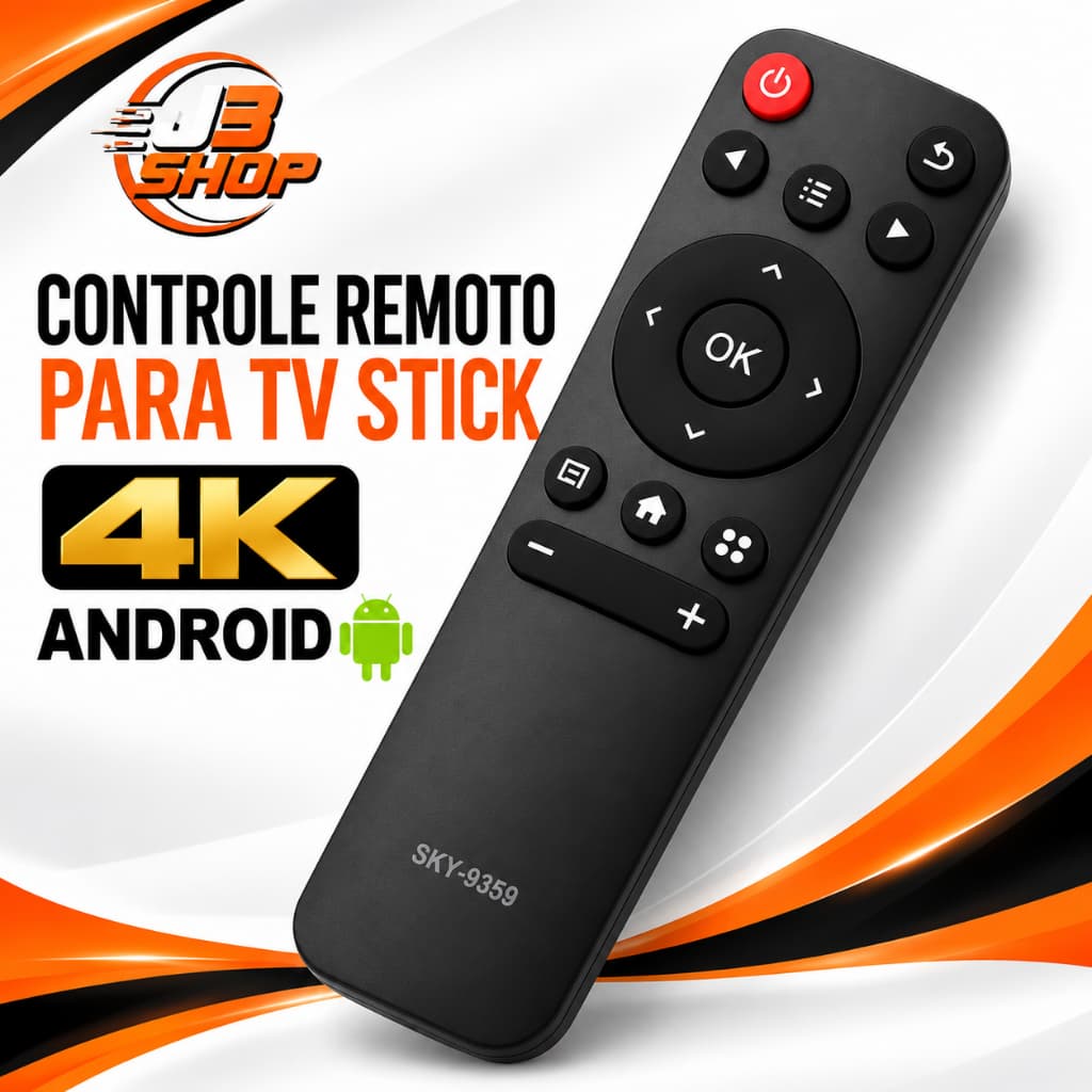 Controle Remoto Para Tv Stick 4k Android