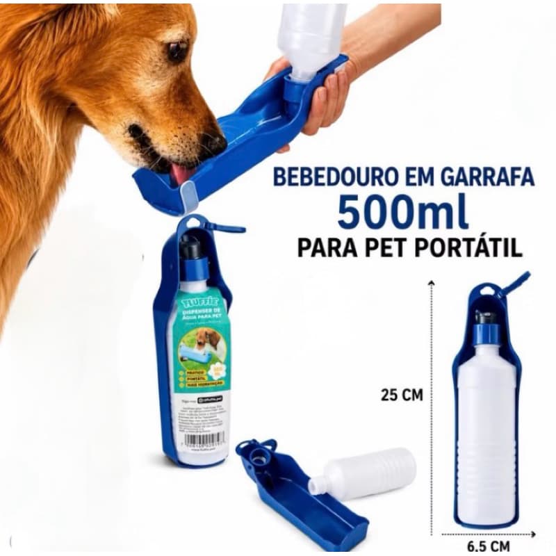 Bebedouro EM Garrafa 500ml Para PET Portátil