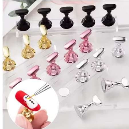 Expositor de Unha Tabuleiro Xadrez 5pçs Magnético Para Manicure