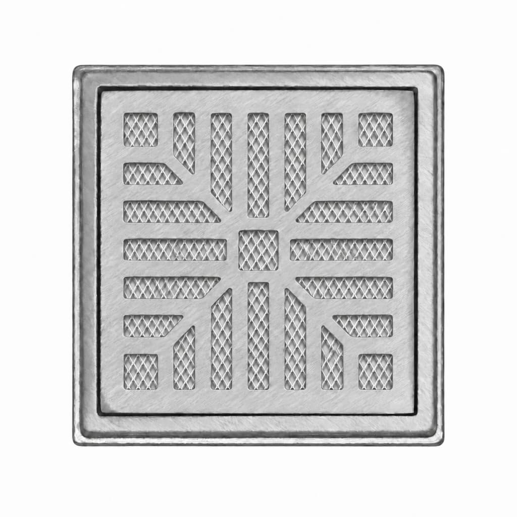 Ralo Grelha Alumínio com caixilho 25x25 Com Tela proteção Anti inseto 3042 AC Grelhas