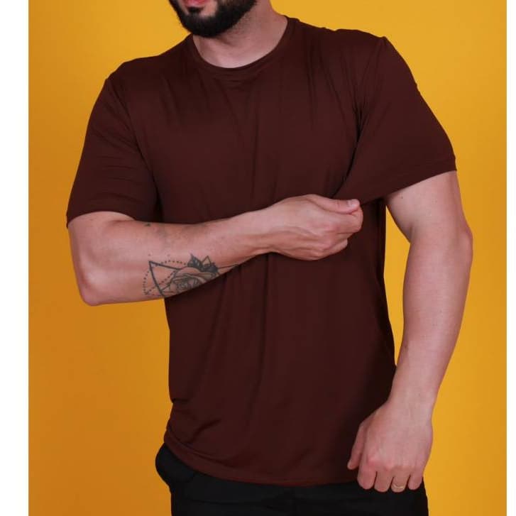Camiseta Dry Fit 100% Poliamida Malha Fria Corrida Masculina Esportiva