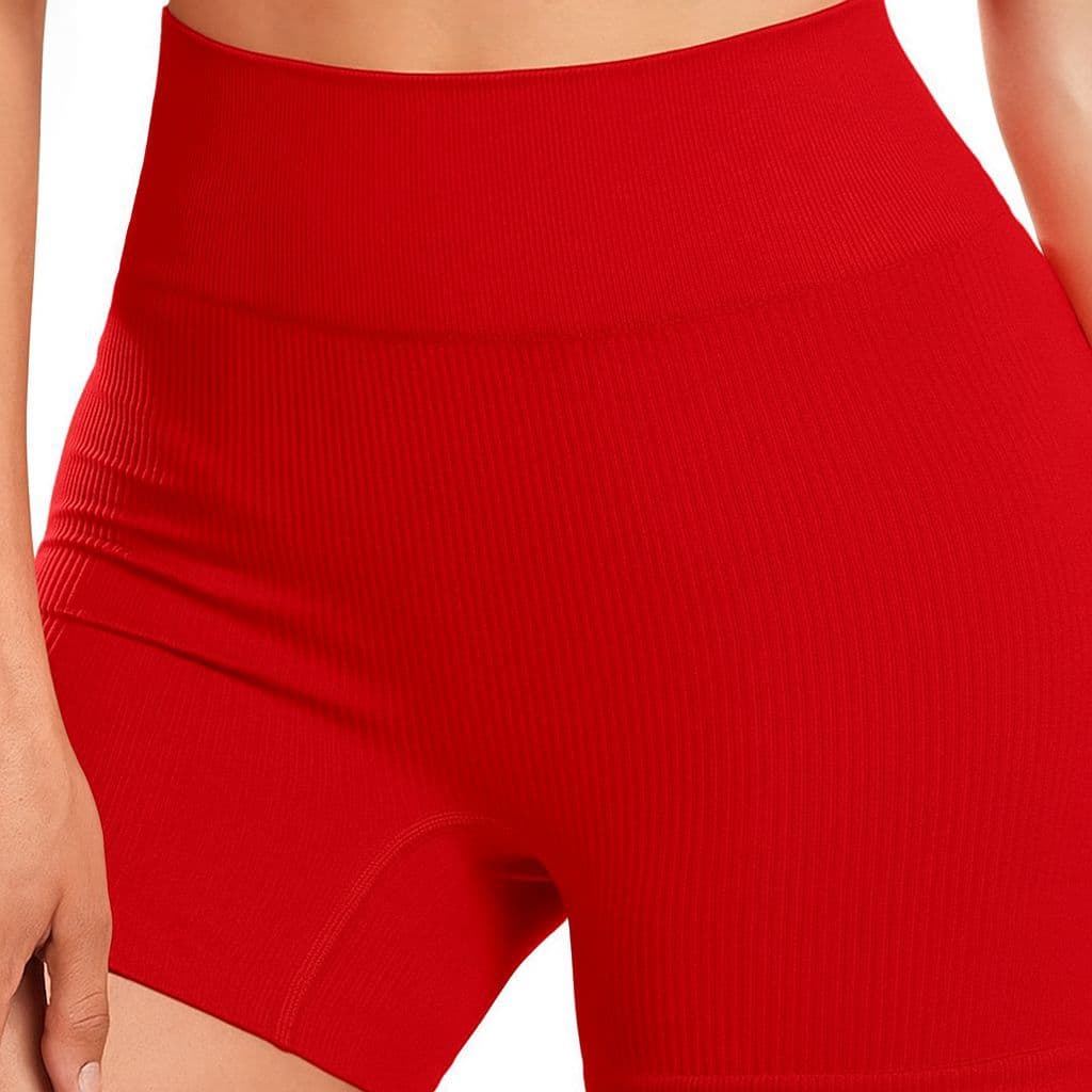 Short Canelado Cos Alto Perfeito Para a Academia e o Dia a Dia.