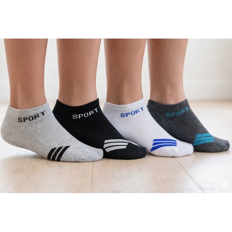 Kit 12 Pares de Meias Soquetes Cano Curto Juvenil Menino Esportiva 31 ao 36