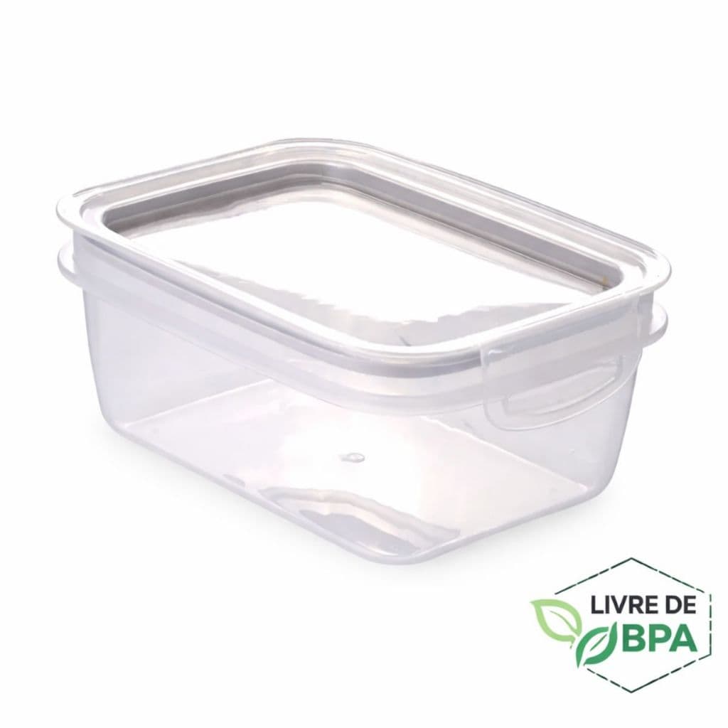 Pote Plástico Hermético Plasútil Trava Mais 910ml – Tampa com Vedação e Travas