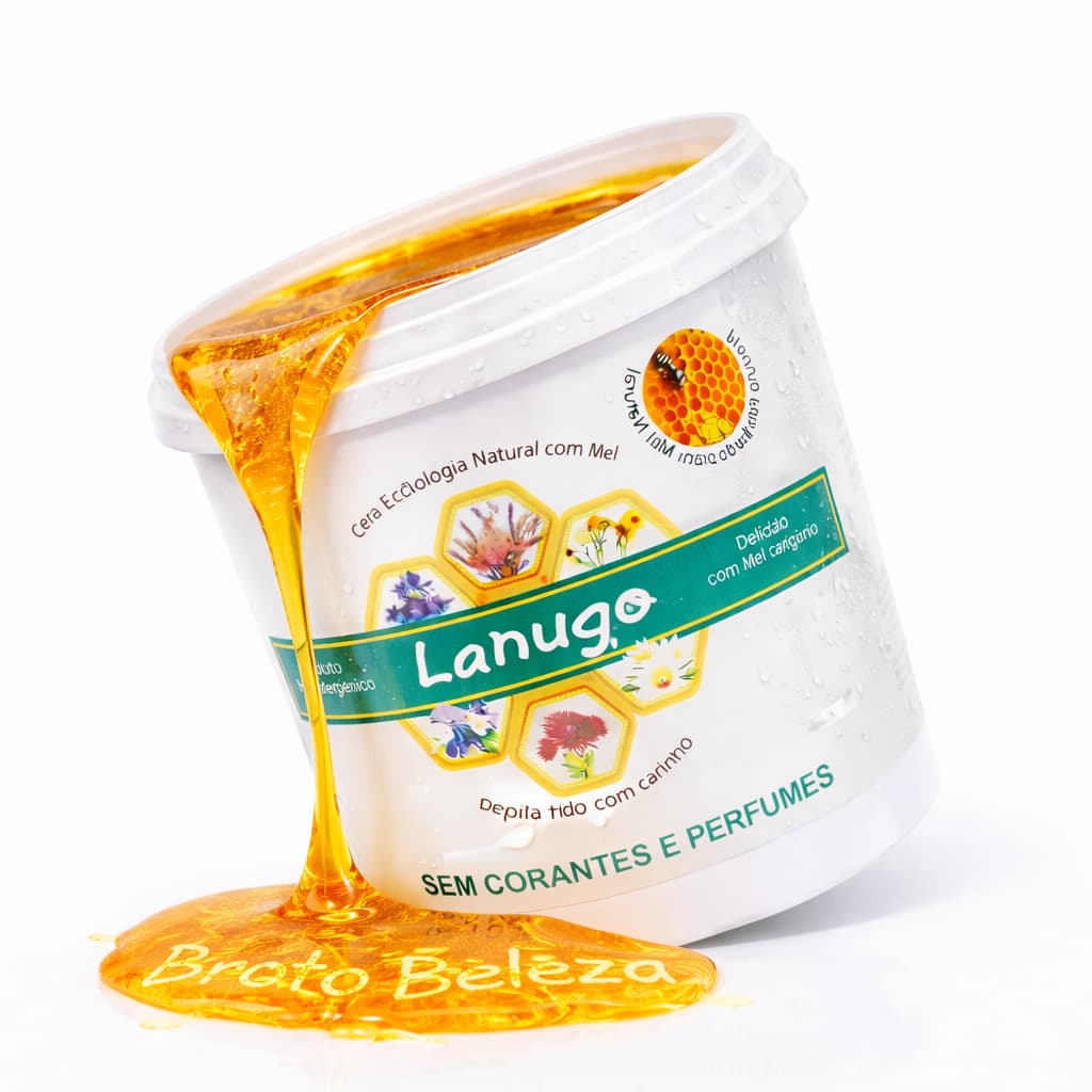 Cera LANUGO 1200G Depilatoria Natural para partes Intimas / Virilhas / Axilas / Pernas e Buço