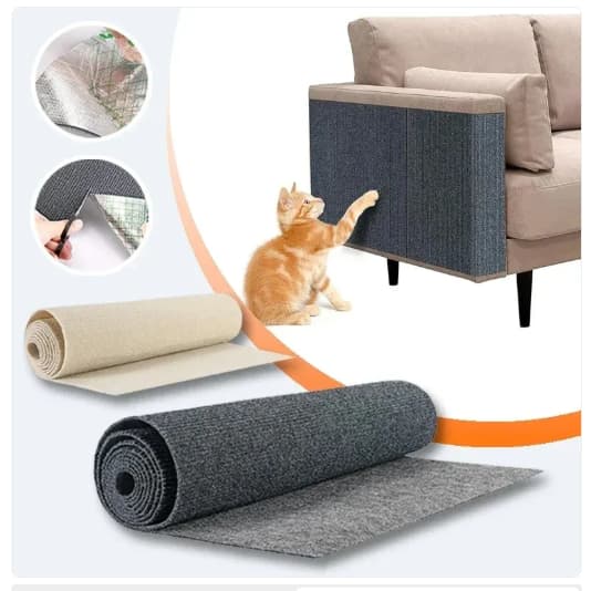 Arranhador Protetor para Sofá – Tapete Antigarras para Gatos Autoadesivo e Resistente