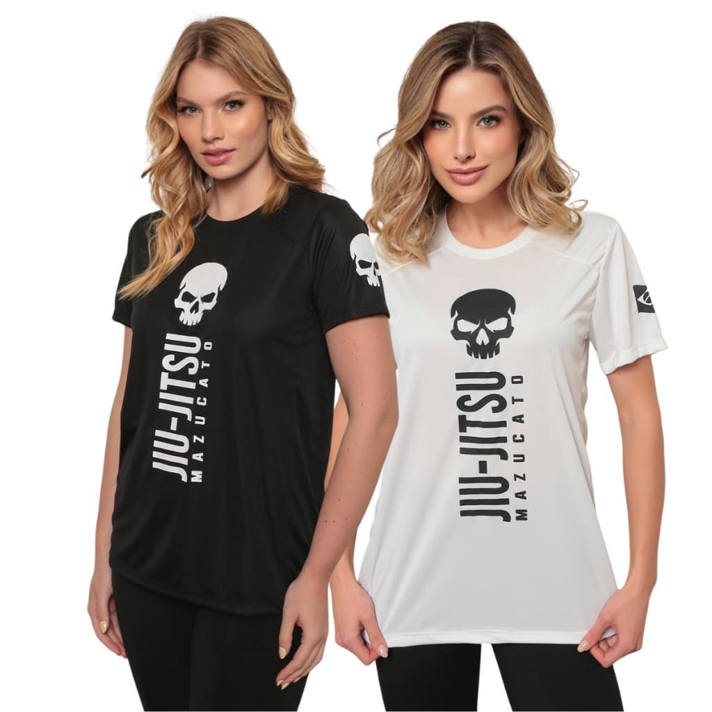 Kit 2 Camisas Feminina Dry Fit Max Titanium - Blusa Feminino Fitness Esportiva Academia Treino Gym