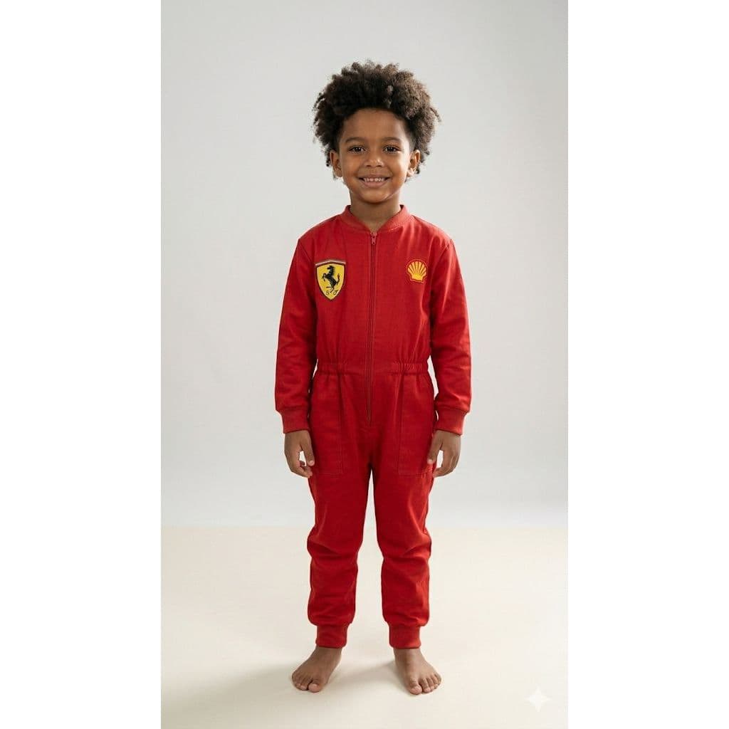 Fantasia Infantil Piloto Ferrari formula 1-Priori Kids 1-8 anos