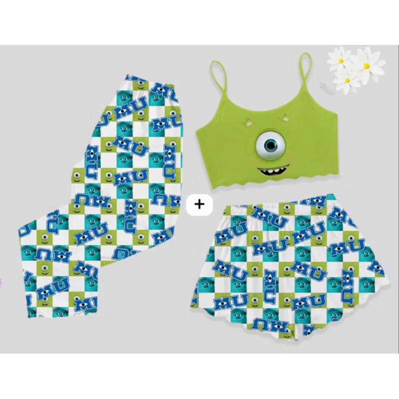 kit pijama cropped + calça roupa de dormir moda verão 2026 personalizado