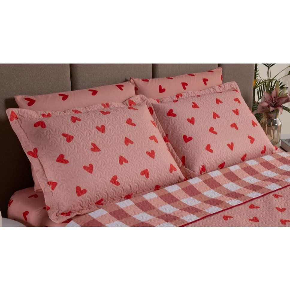 Kit 02 Porta Travesseiro (01 Par) Matelasse 50cmx70cm Estampado Promoção