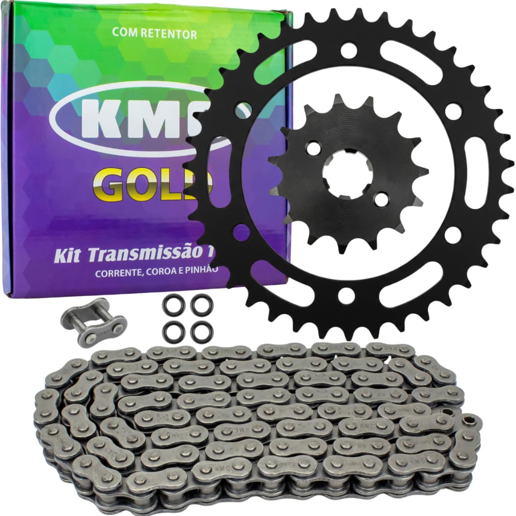 Kit Relação Kmc Gold Nrx Bros 160 Xre 190 Com Retentor