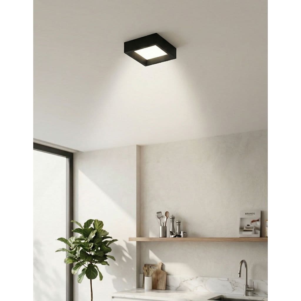 Kit 2 Plafon LED 18W Sobrepor Recuado 3 Cores 3000K 4000K 6500K 1200lm  Sem Driver IP20 Alta Potente