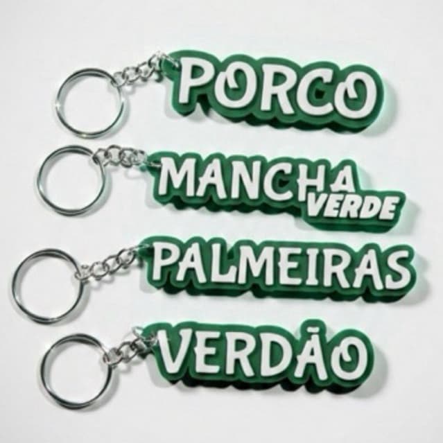 Chaveiro Palmeiras - Modelos Exclusivos (Individual ou Kit)