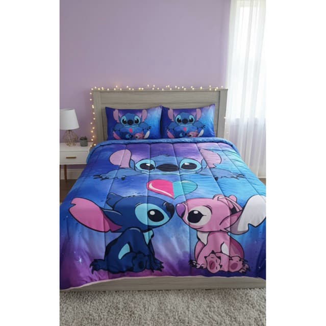 Edredom Infantil Stitch- Maciez e Conforto em Micro Percal 150g