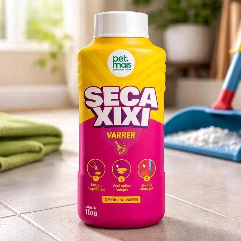 Seca Xixi Varrer 1kg Pó Absorvente Para Urina De Pets Varreu Limpou Petmais