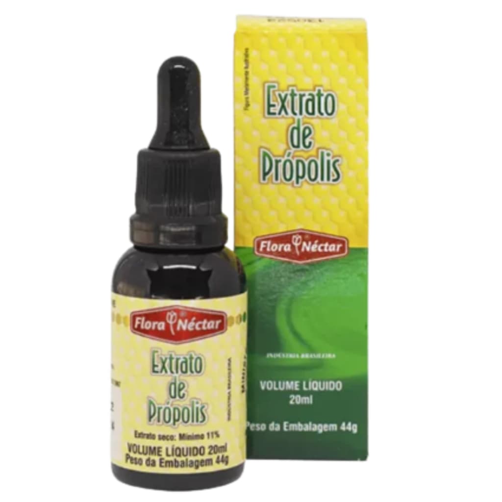 Extrato de Própolis Silvestre 20ml Abelhas Natural Tradicional Flora Néctar