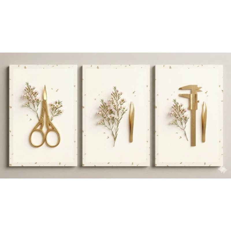 Kit de Quadros decorativos modernos design de sobrancelhas