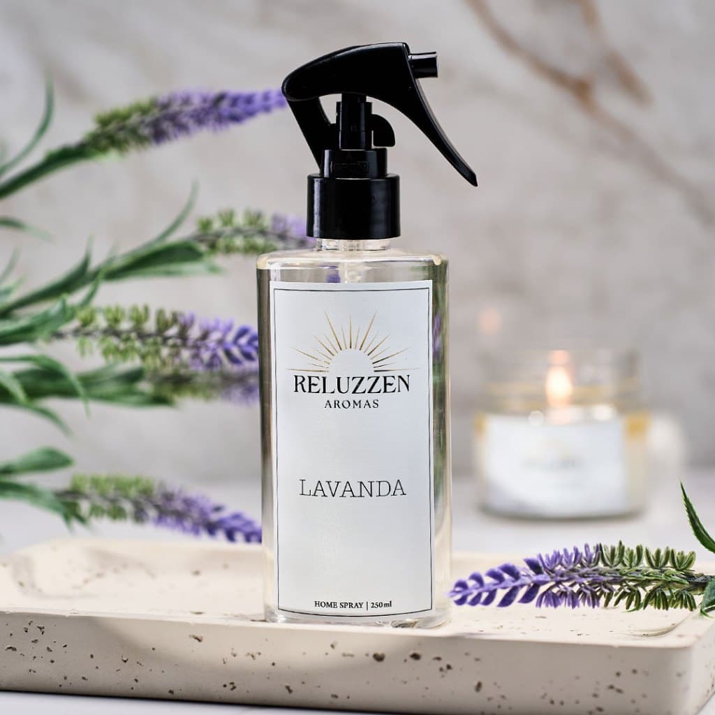 Home Spray Lavanda 250ml Aromatizador de Ambiente Perfume para Casa e Escritório Essência Premium