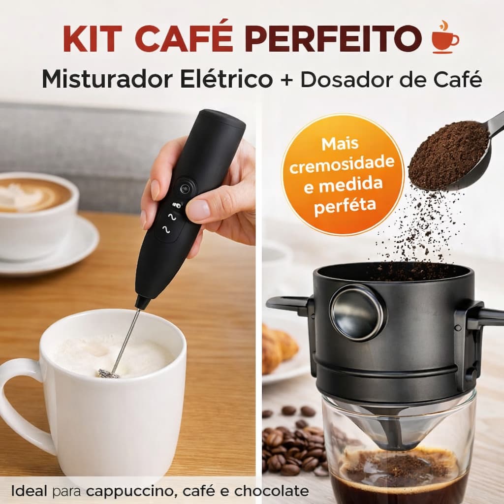 Kit ou Unidades Misturado Mix Mixer Espumador 3 Velocidades ou Mini Coador Café Inox Portátil