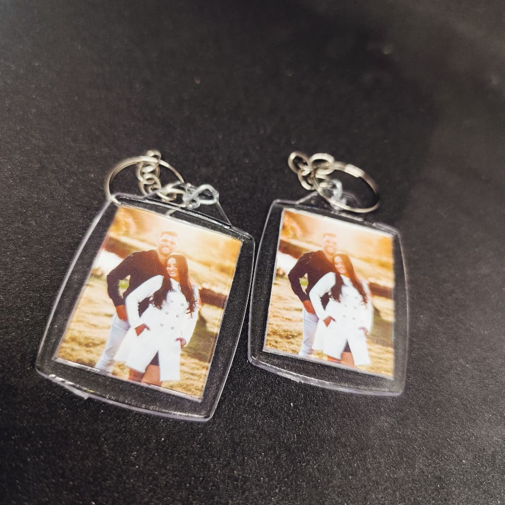 Chaveiro Acrílico Com Foto dos dois Lados Personalizado 3x4