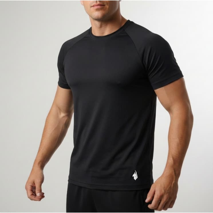 Camisa esportiva para treino dri-leve para academia 100% poliéster Dri-leve UV