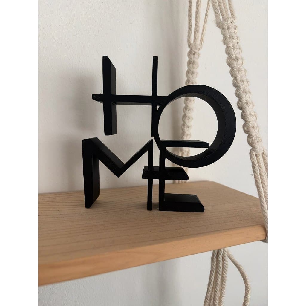 Placa Decorativa Home | Decoração Sala Quarto Casa Moderna Minimalista
