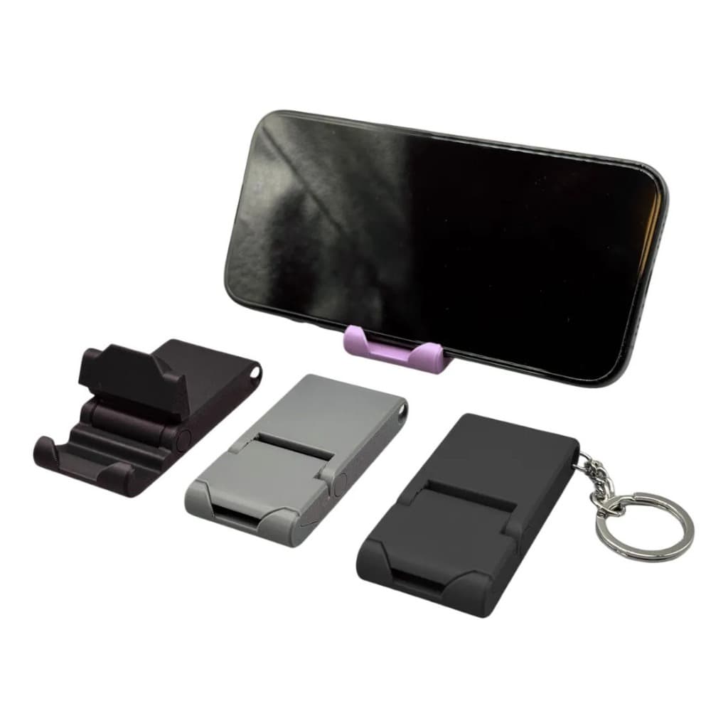 Chaveiro Suporte Celular Dobrável 2 em 1 Portátil