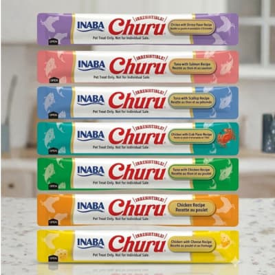 Petisco para gatos Churu Inaba 56g original - vários sabores