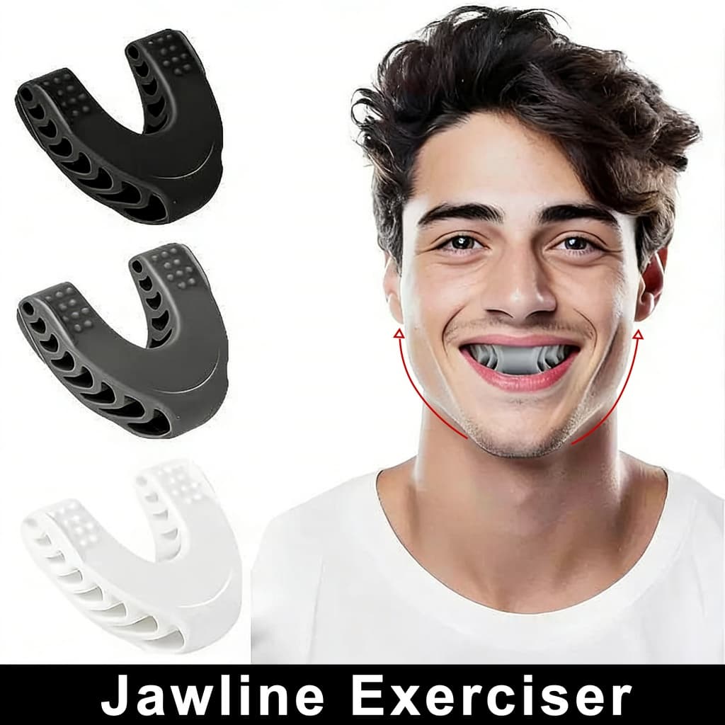2/4PCS-Exercitador De Mandíbula , Modelador De Pescoço , Linha Exercício , Treinador Muscular Facial