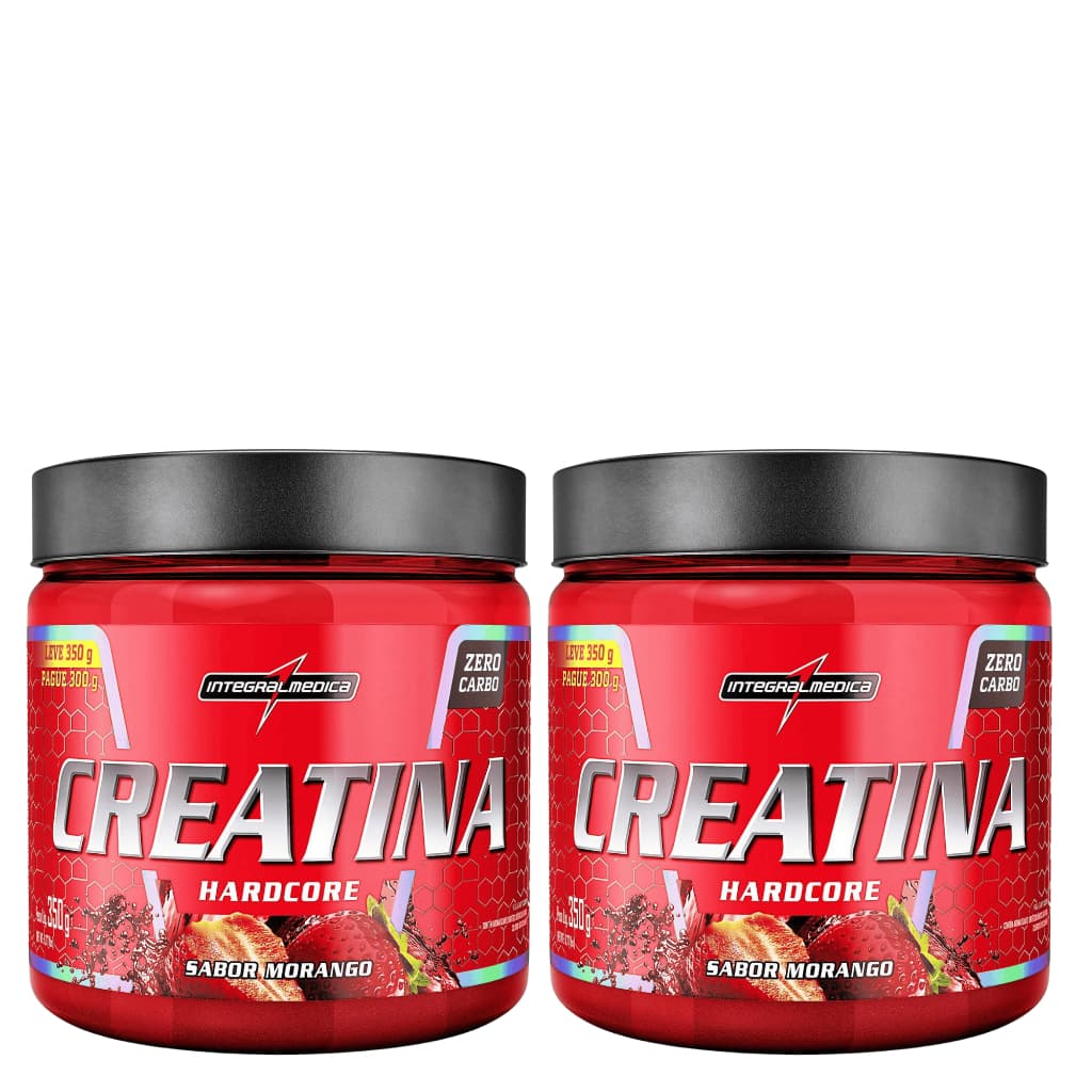 Kit 2x Creatina Hardcore 350g(Cada) Integralmedica