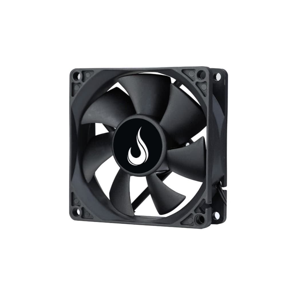 Cooler Para Gabinete Rise Mode Black 80mm 1500 RPM Preto - RM-BK-02-FB