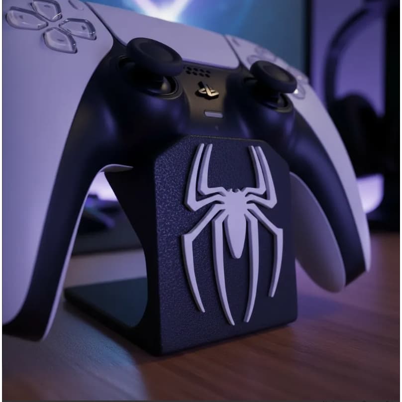 Suporte Apoiador Para Controle PS5 PS4 Playstation Organizador Mesa Spider Decorativo PRETO