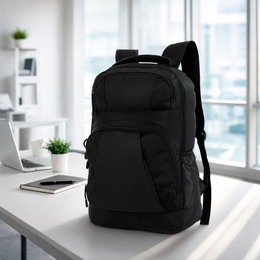 Mochila 23L com Encaixe para Bagagem Compartimento Laptop 15.6 e Alça