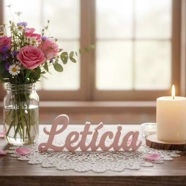 Nome Letreiro Decorativo Personalizado 3D - Nome Bebê, Marido, Esposa, Namorada